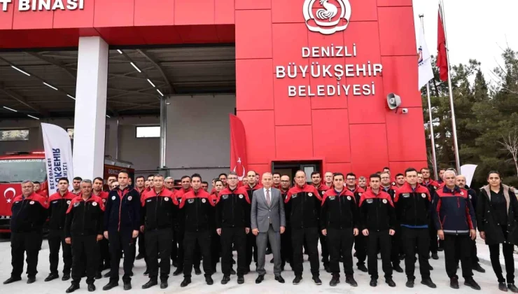 Denizli Büyükşehir Belediyesi Buldan İtfaiye Hizmet Binası Törenle Hizmete Girdi