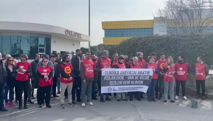 Ekol Ofset’te işten çıkarılan işçiler için eylem yapıldı