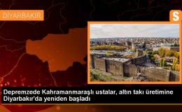 Kahramanmaraş’ta deprem sonrası zarar gören altın ustaları Diyarbakır’da üretime devam ediyor