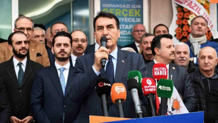 Osmangazi Belediye Başkanı Mustafa Dündar, yeni seçim ofisini açtı