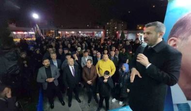 AK Parti Karabük Belediye Başkan Adayı Özkan Çetinkaya, Soğuksu Mahallesinde 3. etap TOKİ çalışmalarının Mayıs başında başlayacağını açıkladı