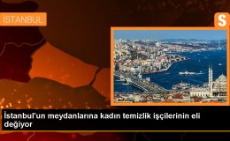 İstanbul’da Ojeli Tırnaklı Kadın Temizlik Görevlileri