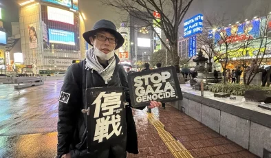 Tokyo’da İsrail Protestosu