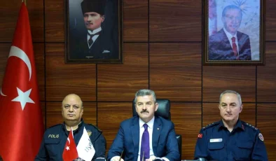 Uşak Valisi Turan Ergün Suçla Mücadele Faaliyetlerini Değerlendirdi