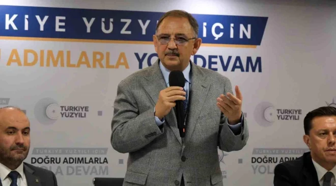Bakan Özhaseki: “Kentsel dönüşümü kendisine iş edinen bir tane CHP’li belediye başkanı görmedim”