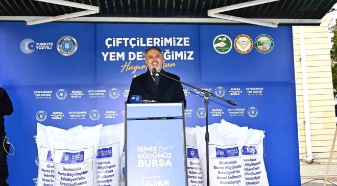 Bursa Büyükşehir Belediyesi, Keles’teki Üreticilere Yem Destekleri Sağladı