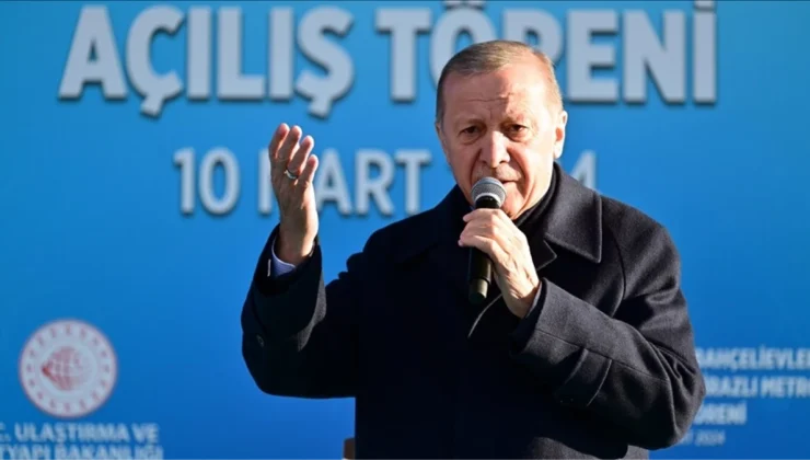 Cumhurbaşkanı Erdoğan’dan, Bakırköy-Kirazlı metrosu açılışında İBB yönetimine ‘ulaşım’ tepkisi
