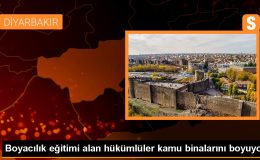 Diyarbakır’da Hükümlüler Kamu Binalarını Boyuyor