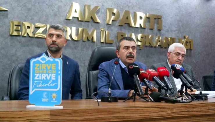 Milli Eğitim Bakanı Erzurum’da ‘Zirve Şehir İçin, Zirve Fikirler’ projesini tanıttı