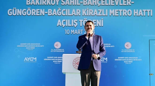 Ulaştırma ve Altyapı Bakanı: Türkiye genelinde 936 km şehir içi raylı sistem hattının 407 km’sini biz inşa ettik