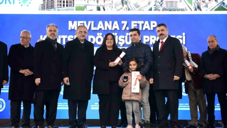 Yıldırım Belediyesi Mevlana 7. Etap Kentsel Dönüşüm Projesi’nde konutların anahtarları teslim edildi